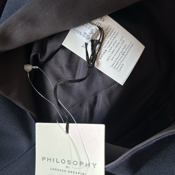 PHILOSOPHY Di LORENZO SERAFINI |
 Dark blue Women's Short Dress - Picture 6 of 7